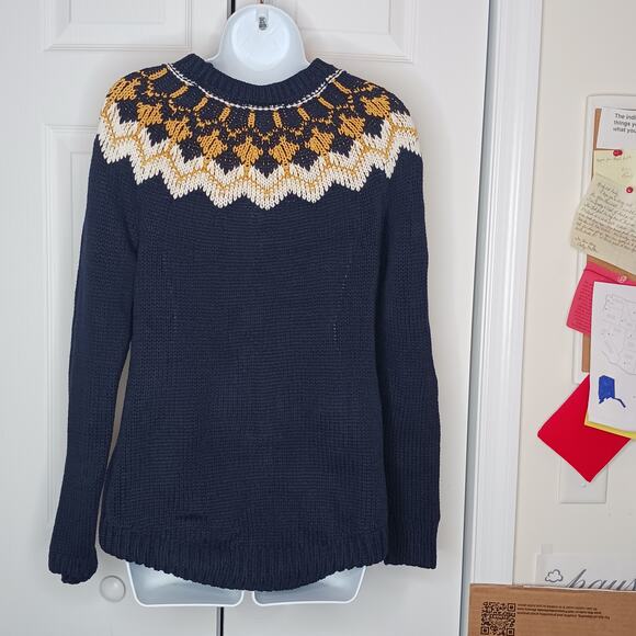 Bass Crewneck Knit Ski Sweater Size Medium - Picture 9 of 11